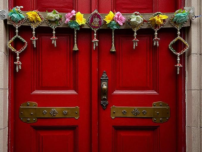Door Decoration Hanging Toran Marigold Badhanwar for All Festival and Religious Celerabration (MultiColour 10)
